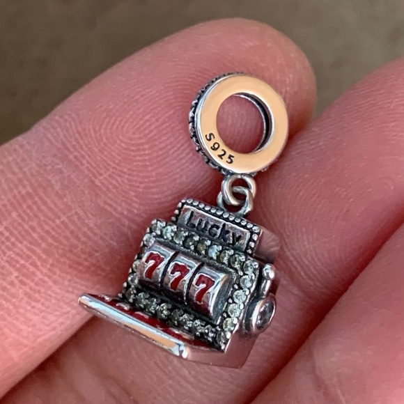 NWOT Lucky Casino Slot Machine Las Vegas Dangle Charm Sterling Silver 925 - Picture 16 of 16